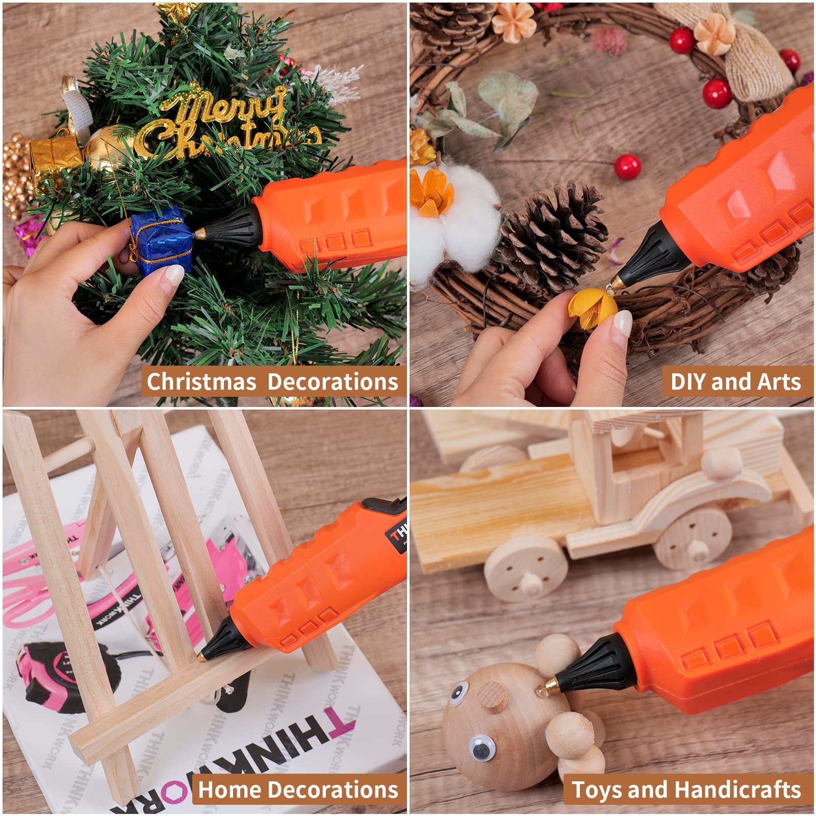 20V Cordless Hot Glue Gun with Battery and Charger