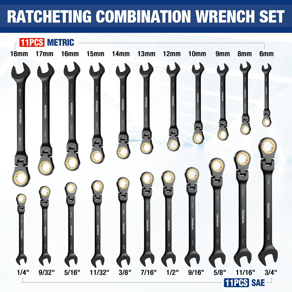 22PCS Wrench Set