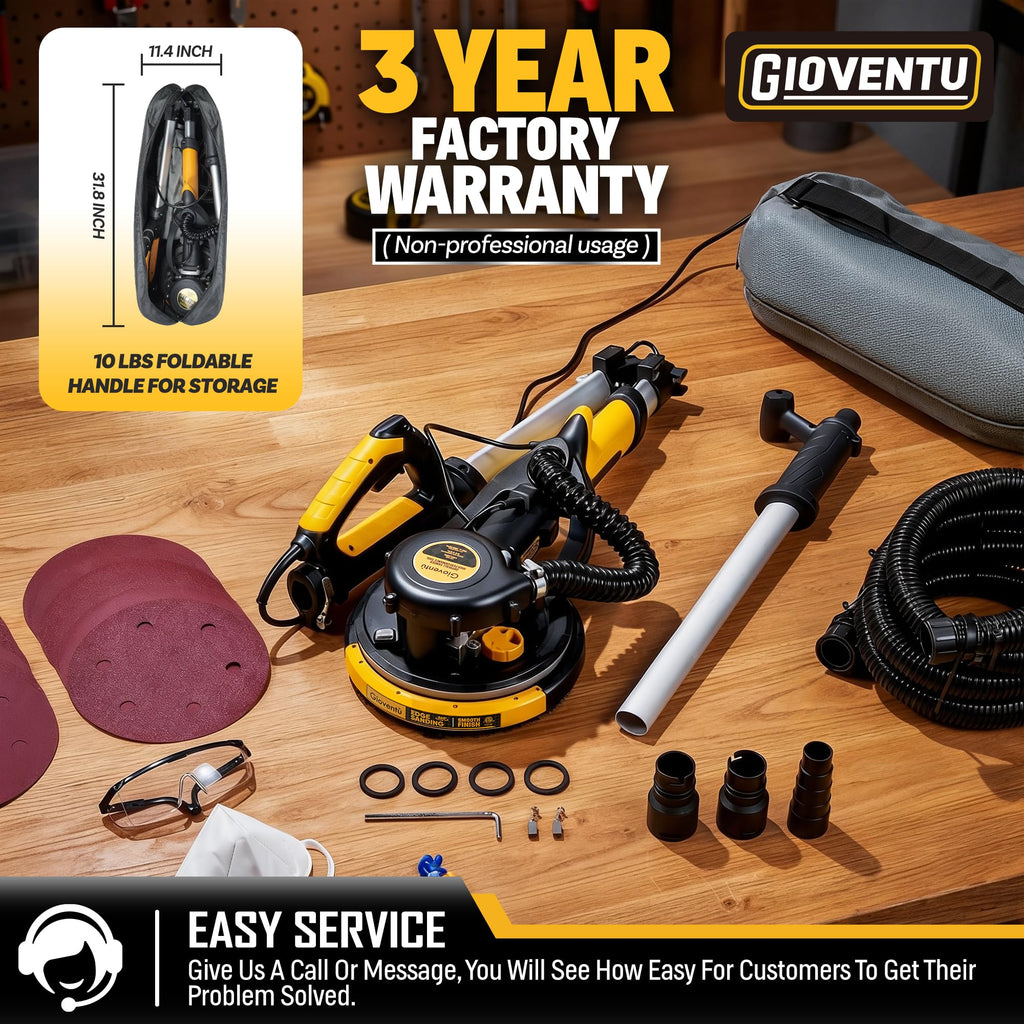 Drywall Sander with Vacuum Dust Collection