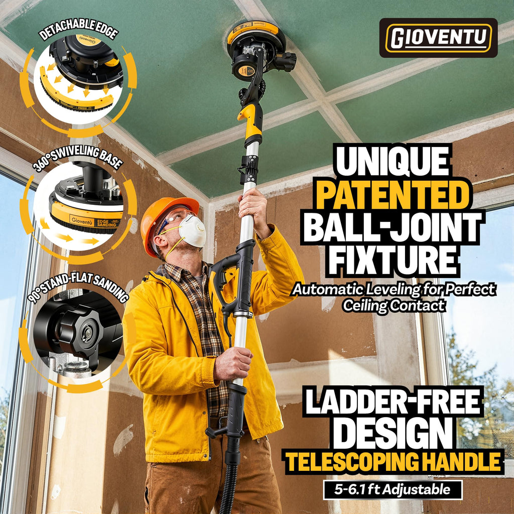 Drywall Sander with Vacuum Dust Collection