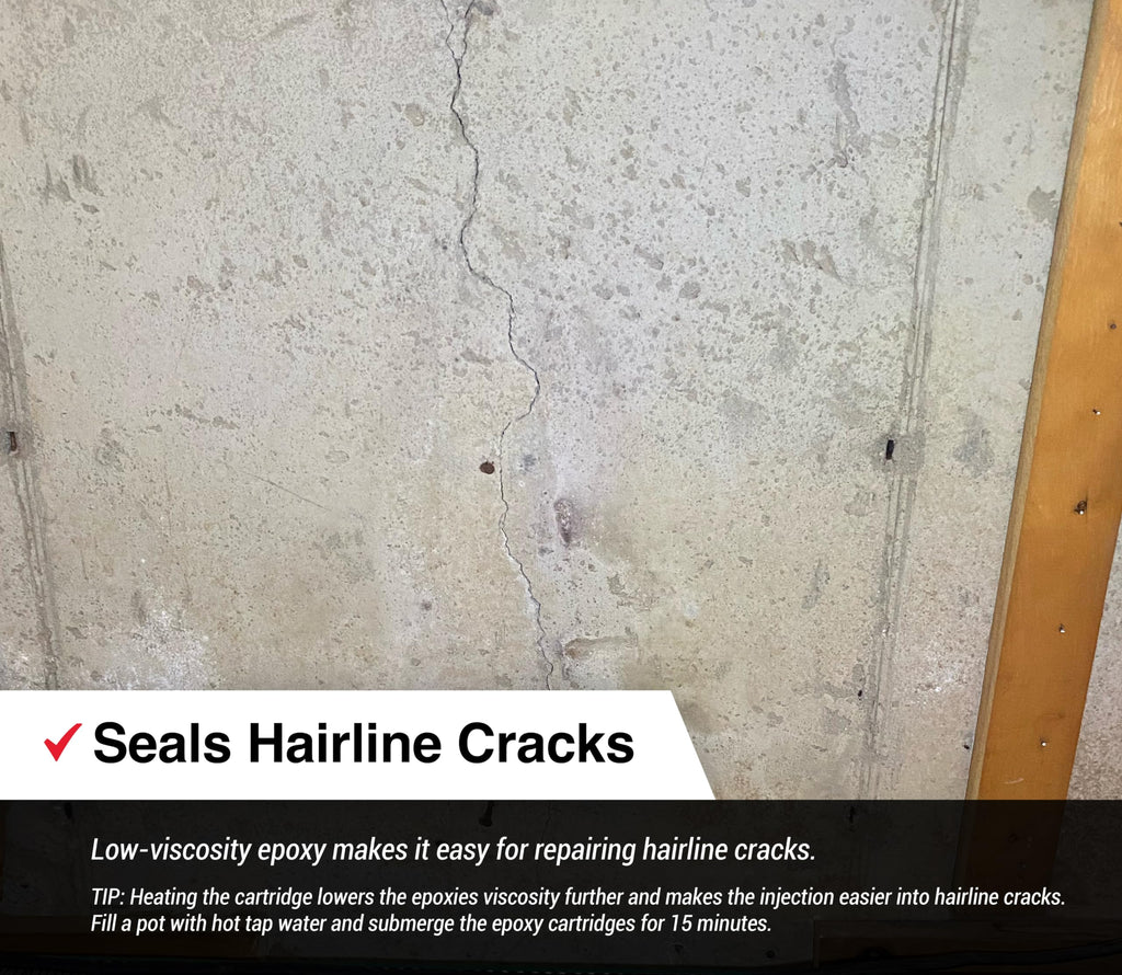 Low Viscosity Epoxy Concrete Crack Repair Kit for Foundation Walls