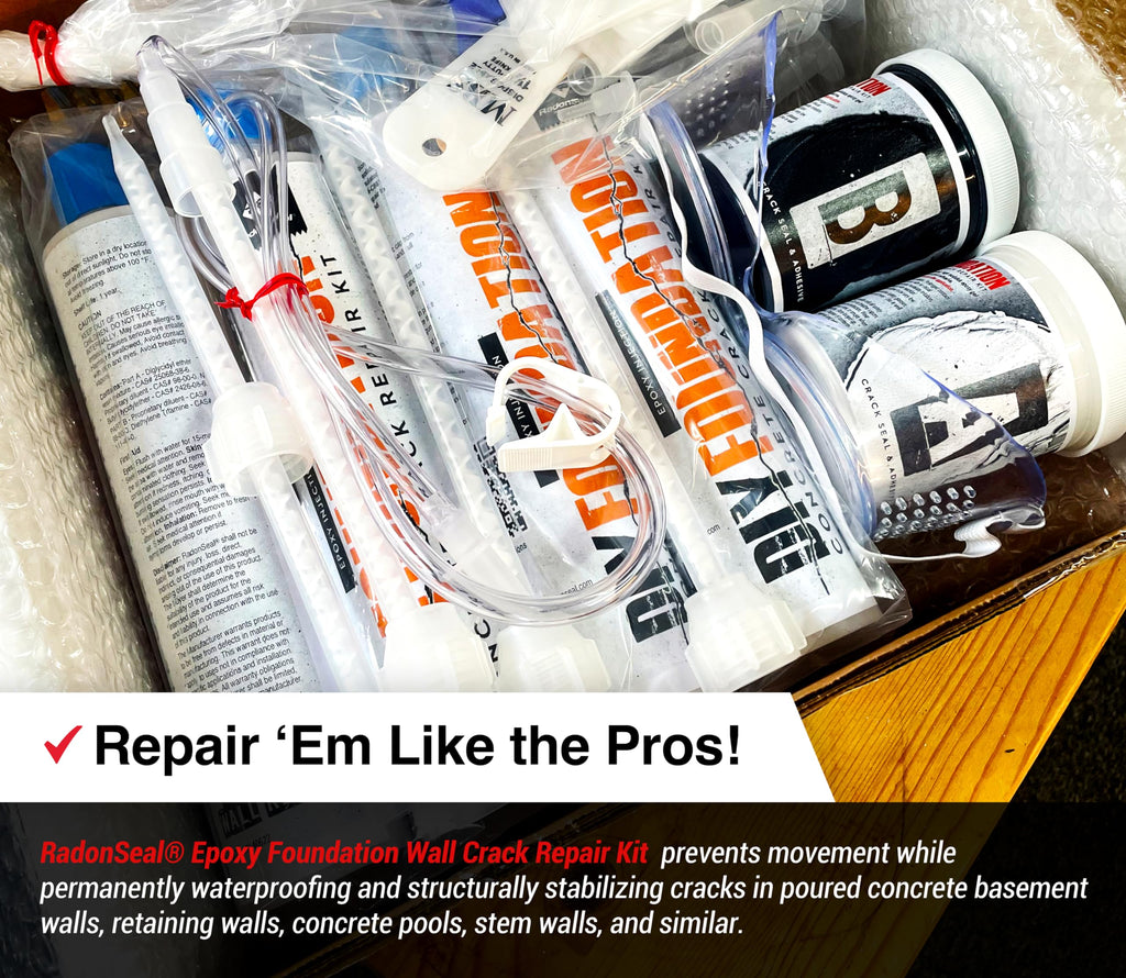 Low Viscosity Epoxy Concrete Crack Repair Kit for Foundation Walls